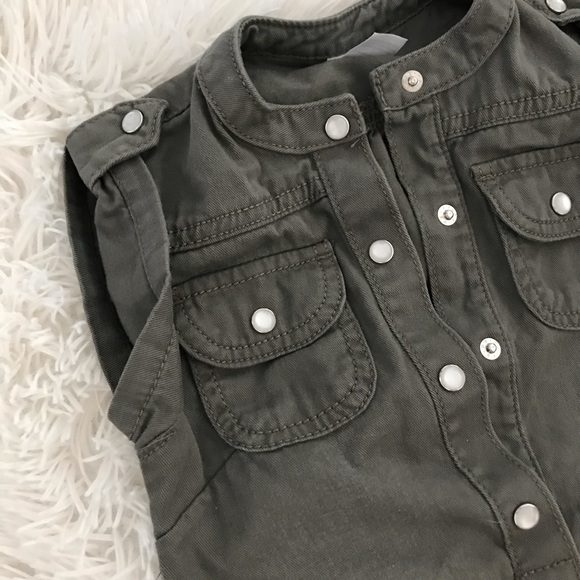 🍂 Carter’s Toddler Girl Army Green Dress 🍂 - Picture 4 of 7